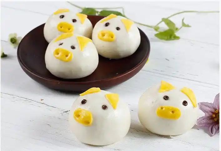 速冻面点手工卡通包子馒头可爱动物企鹅猪猪小鸟儿童早餐方便速食企鹅