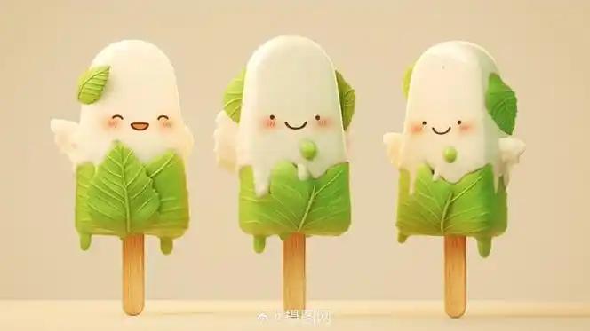 插画分享 | aigc视角下的端午节传统卡通粽子 版权素材 by 摄图网