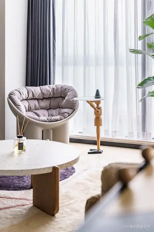 110㎡清新ins风小面积公寓客厅现代简约客厅设计图片赏析