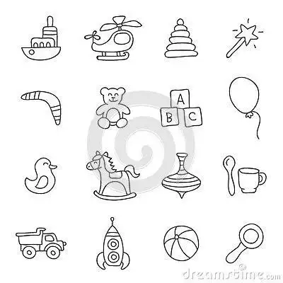 很多玩具简笔画