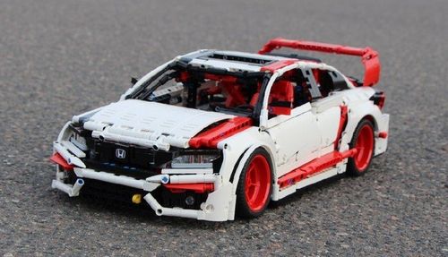 乐高科技 moc零件包 本田思域 honda civic hatchback 静态模型