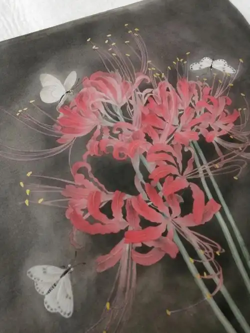 国画工笔  #原创  #彼岸花