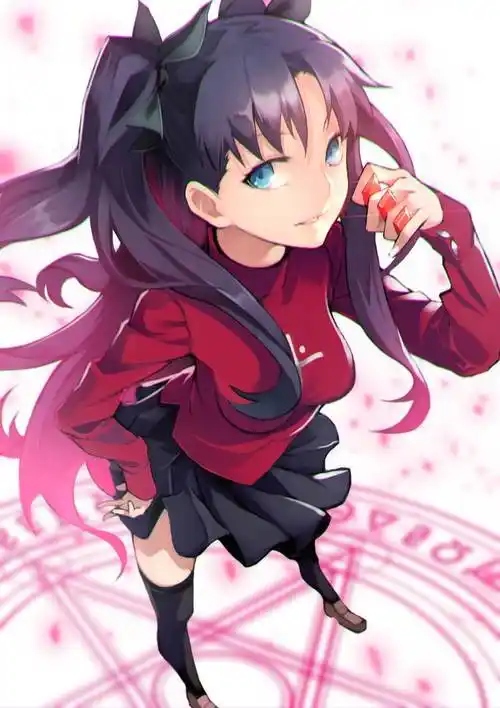 无题|よし男的fate远坂凛插画图片