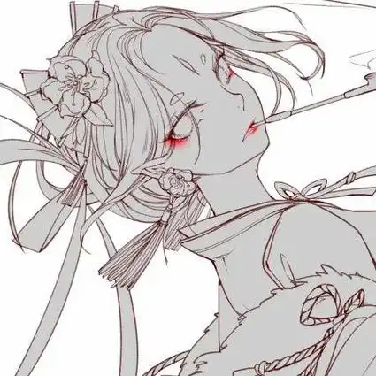 古风q版女孩简笔画画法步骤教程古风汉服人物手绘线稿 120张效果图