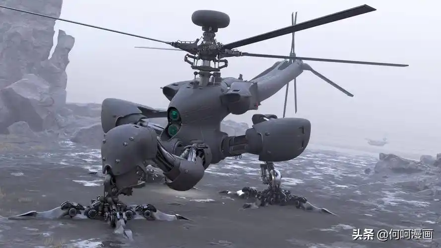 充满未来感的一组科幻概念武器插画也许某些会出现在未来战场