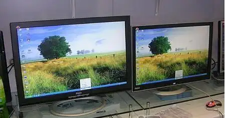 求一张实拍的电脑显示屏21.5寸23寸27寸大小对比图