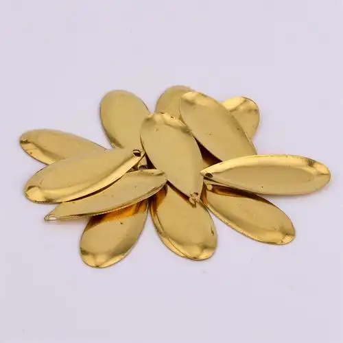 毛坯批发28*11mm单孔水滴耳环吊坠 环保纯铜配件 diy饰品材料