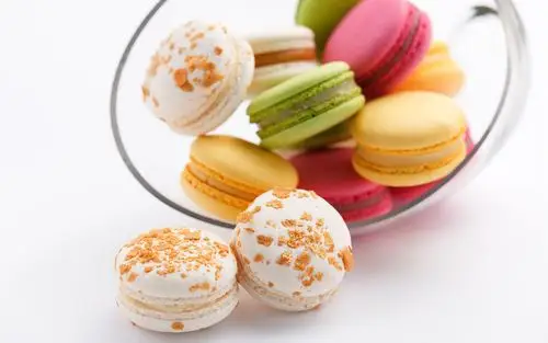 壁纸 七彩马卡龙饼干,蛋糕