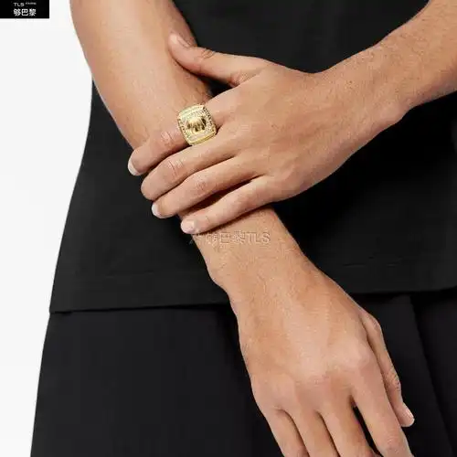 【包邮包税】 lv路易威登 21年春夏 男士 戒指 lvxnba trophy 戒指 mp