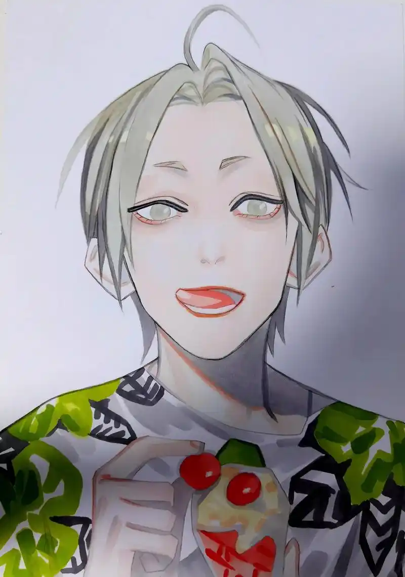 临摹 old先 #马克笔 #绘画过程 #手绘 #19天 #耽 - 抖音