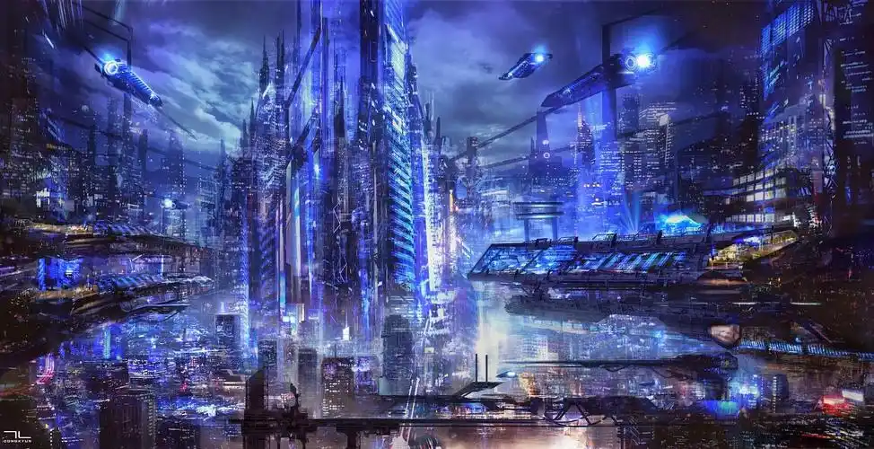 艺术设计数码未来城市digitalartfuturisticcity壁纸图片