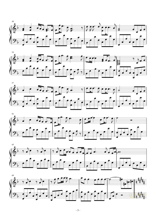 后弦简谱_素贞后弦简谱