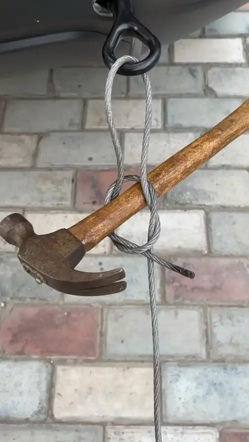 钢丝绳拖车结.这才是最正确打结方法!