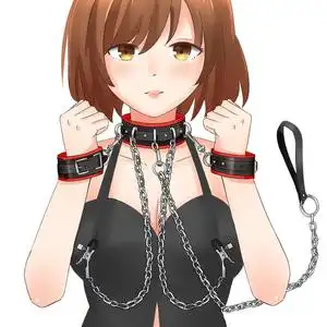 女王手铐手颈相连黑红情趣用品手颈束缚捆绑成人情趣另类用品玩具