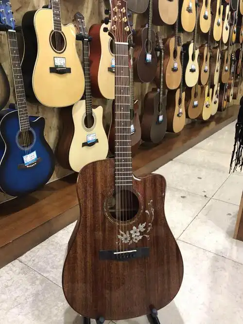 sqoe西班牙41寸a850手工马丁单板民谣吉他全桃吉他民谣吉他