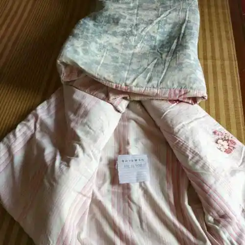 条纹被子 粉色被褥 被里 老被褥 二手被子