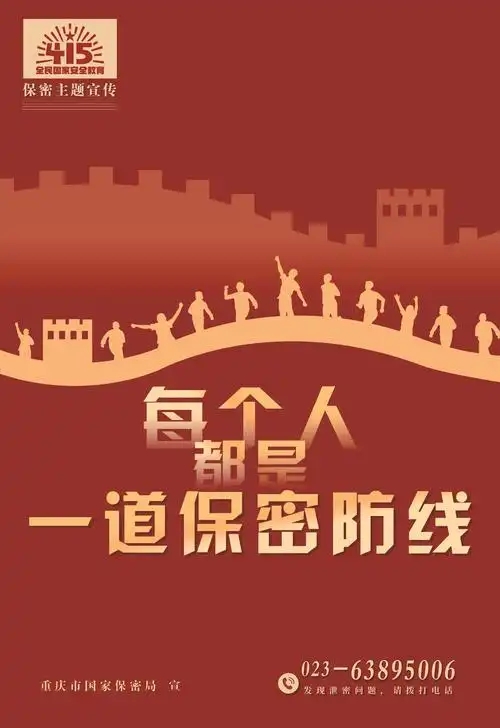 保密主题宣传海报