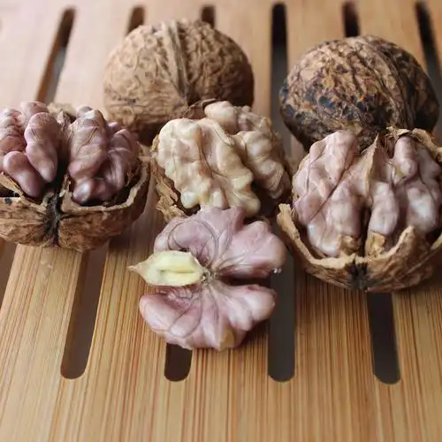 年新货云南大理漾濞纯野生尖嘴娘亲孕妇无漂白紫米核桃500克-阿里巴巴