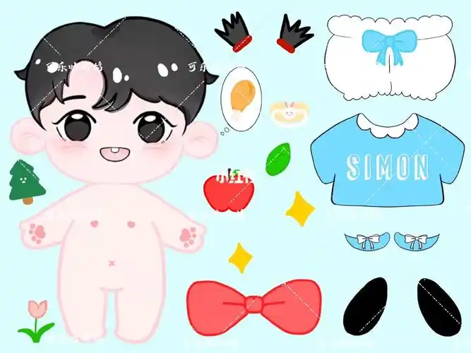 俊俊的换装贴纸