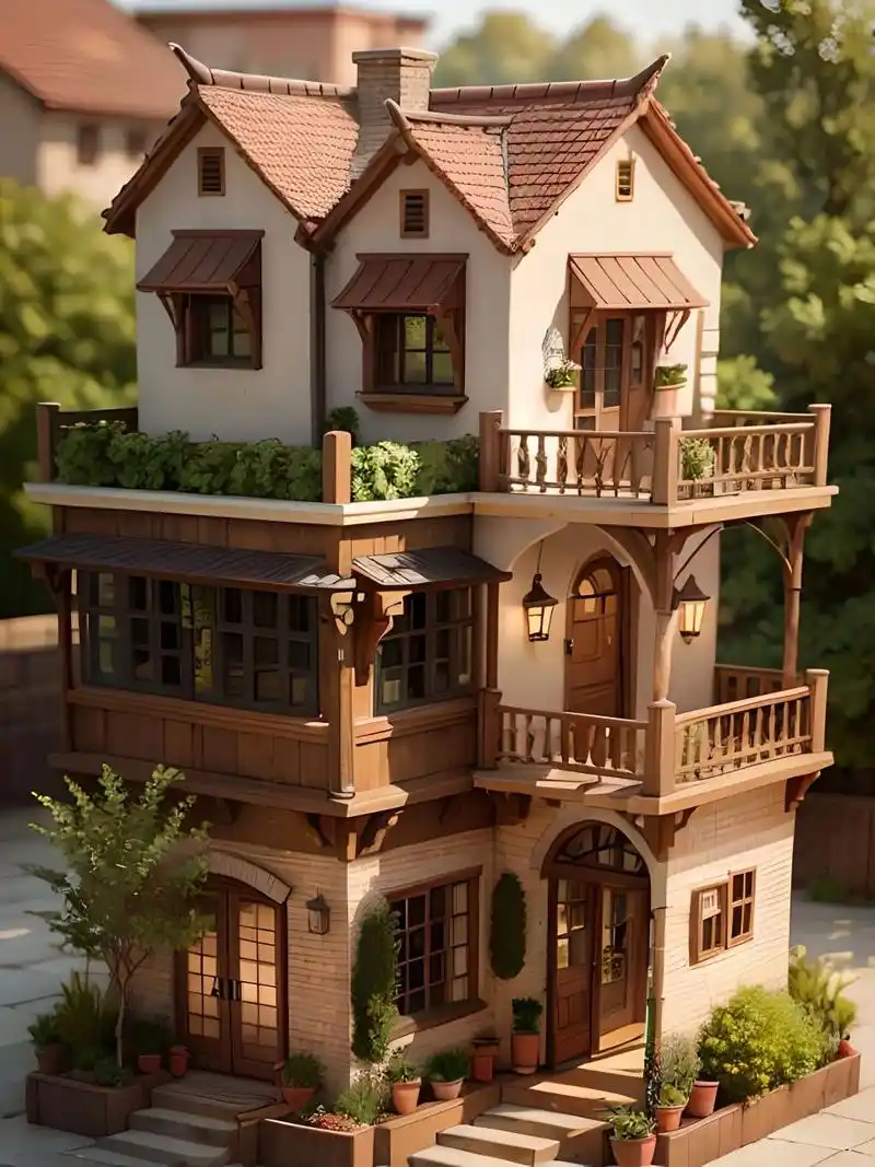 迷你版的小别墅,好治愈心情,好喜欢!