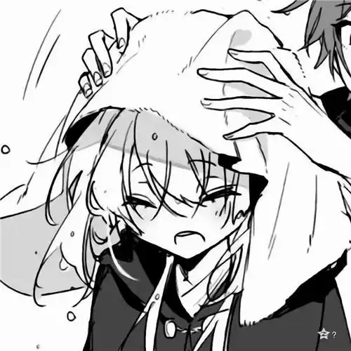 黑白动漫情头一左一右图片50组_情侣动漫头像_头像屋