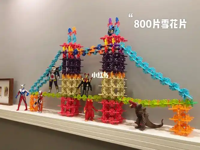 800片雪花片完成的斜拉索桥