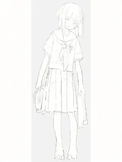 jk制服系列之线稿