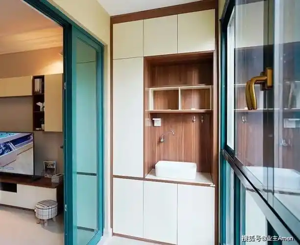 阳台装修不是难事,不足1平方的阳台柜空间,也可以这样装