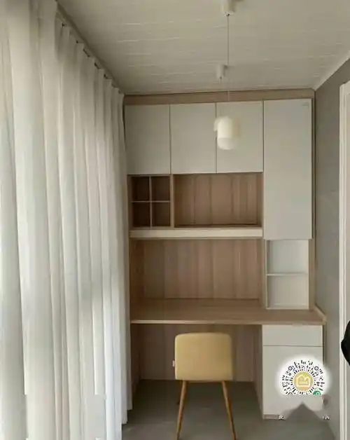 享受冬日暖阳~ ⑤也可以做常规的书桌柜,没有独立书房的朋友,阳台可别