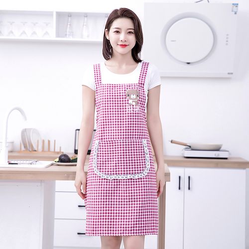 全棉2022新款背带围裙棉布时尚无袖透气围腰围裙