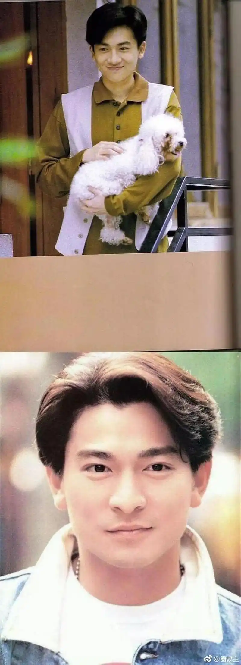 90年代港台男明星几乎都留过这个发型感觉又斯文又清爽还显得发量巨多