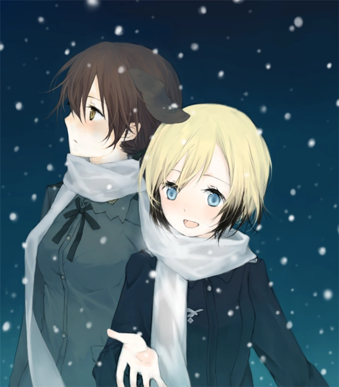 动漫 少女 恋爱 插画 漫画 二次元