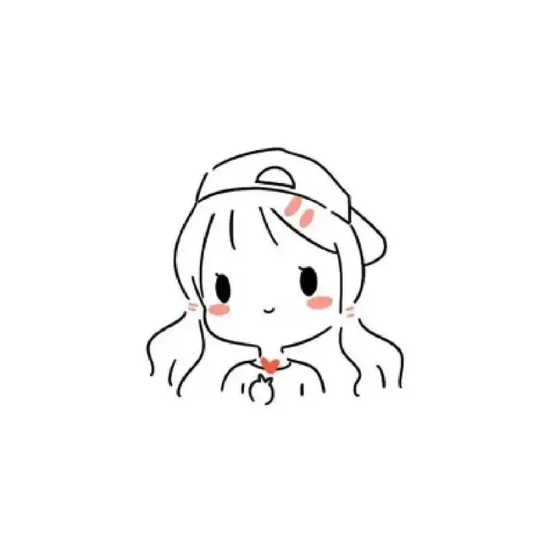 简约白底|手绘头像 这世界看似纷繁无双,但本质还是你一人的世界