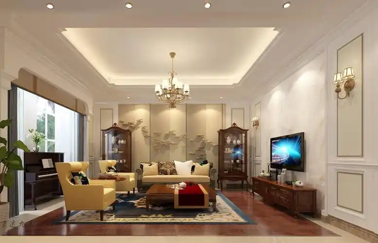 客厅不安吊灯装修效果图