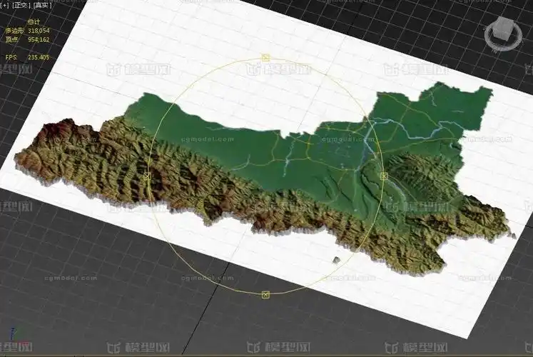 西安市3d打印三维地形