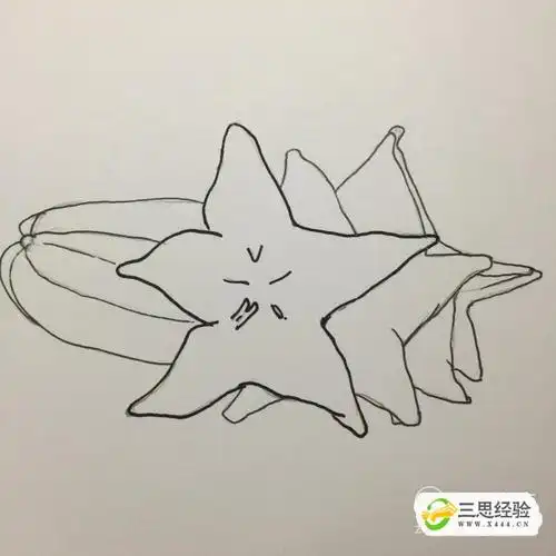 简笔画入门必学教程——杨桃_三思经验网