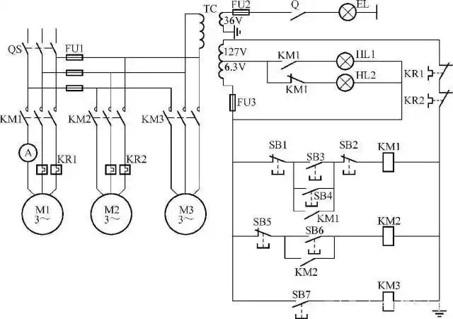 某卧式车床电气控制电路的识读方法