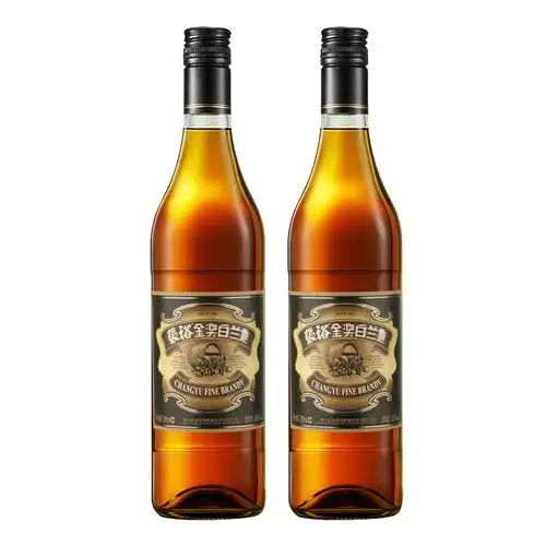 张裕金奖白兰地国产洋酒700ml2瓶视频
