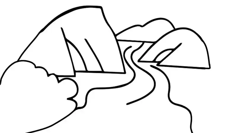 小河简笔画怎么画小河简笔画简单又好看