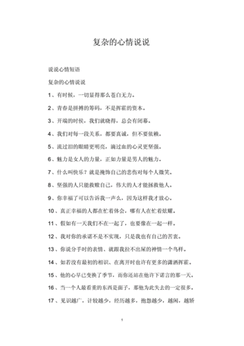 复杂的心情说说.doc