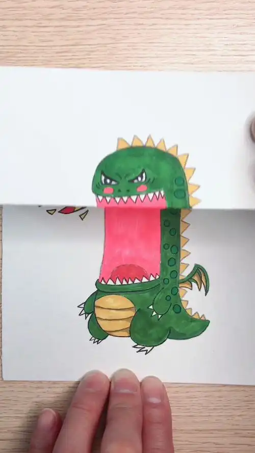 怎样画帅气的火龙简笔画?