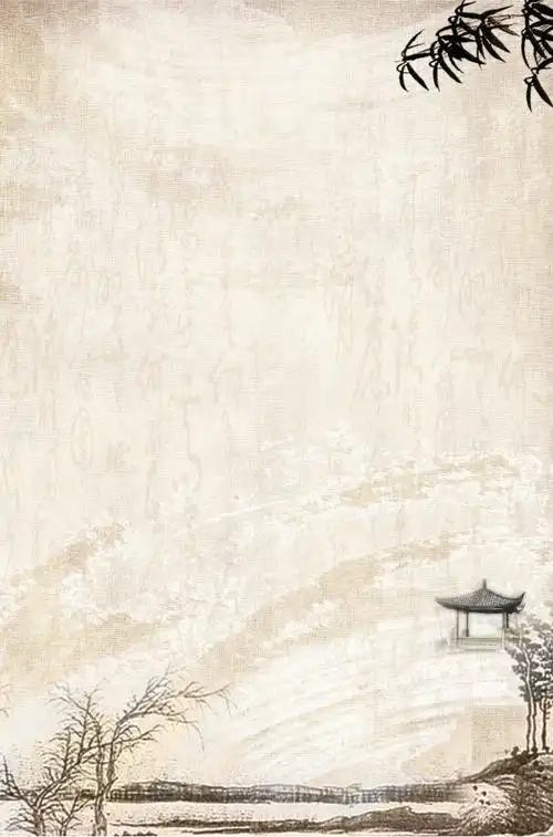 简约中国风广告背景免费下载复古海报背