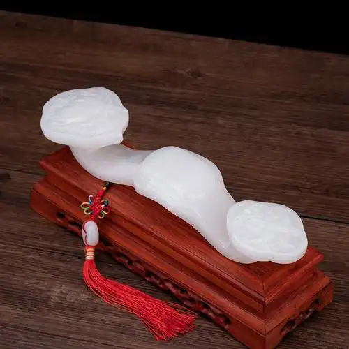 玉石玉如意摆件客厅摆设乔迁新居结婚开业礼品