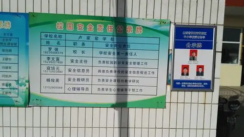 校园安全责任公示牌