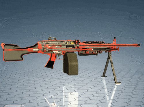 cs的b51"大菠萝"是什么枪?美军现役机枪中国也在生产?