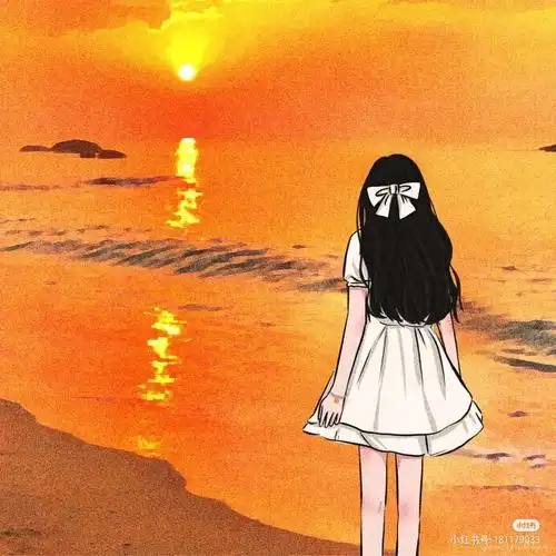 夕阳ins风小众女头像