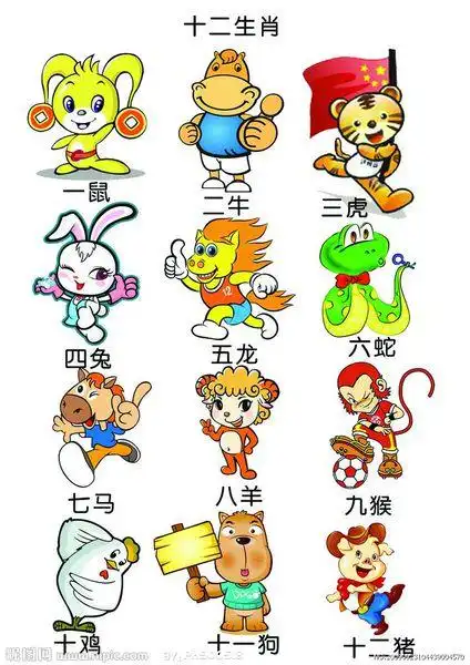 2017完整生肖表图片