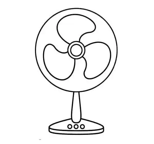 墙上风扇简笔画 简笔画图片大全-普车都