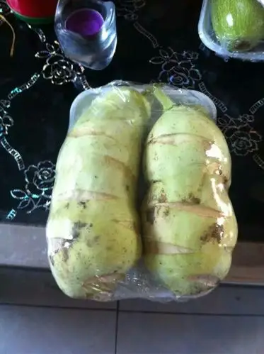 叶互生,心形,细锯齿缘,通常分为大葫芦与小葫芦,前者可做鲜食用,后者