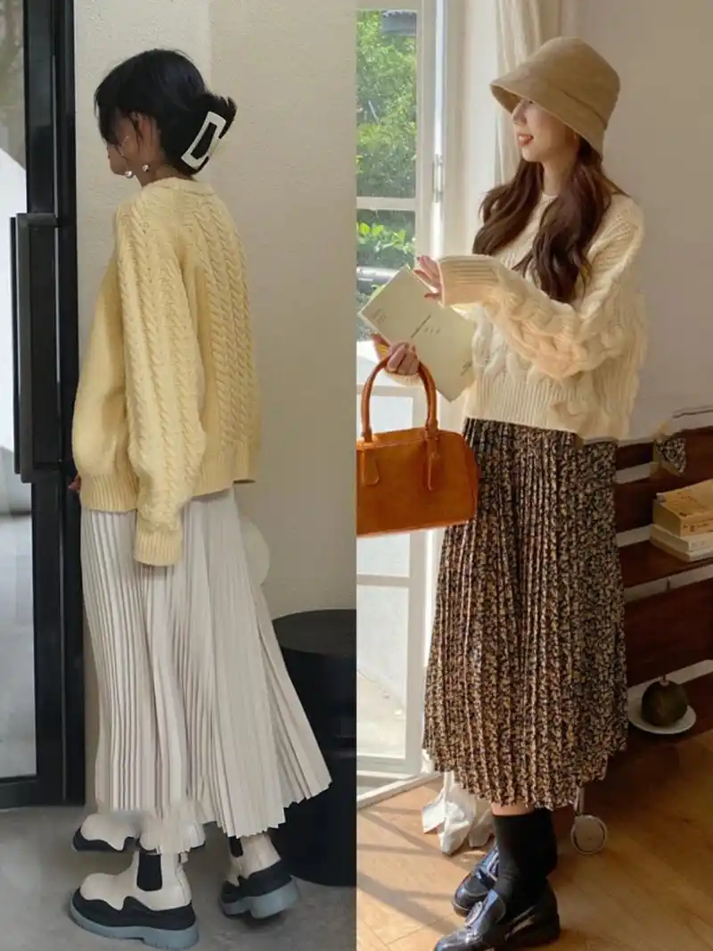 秋冬穿搭|黄色毛衣18种搭配|温柔元气显白93 秋冬穿搭|zui近看到好